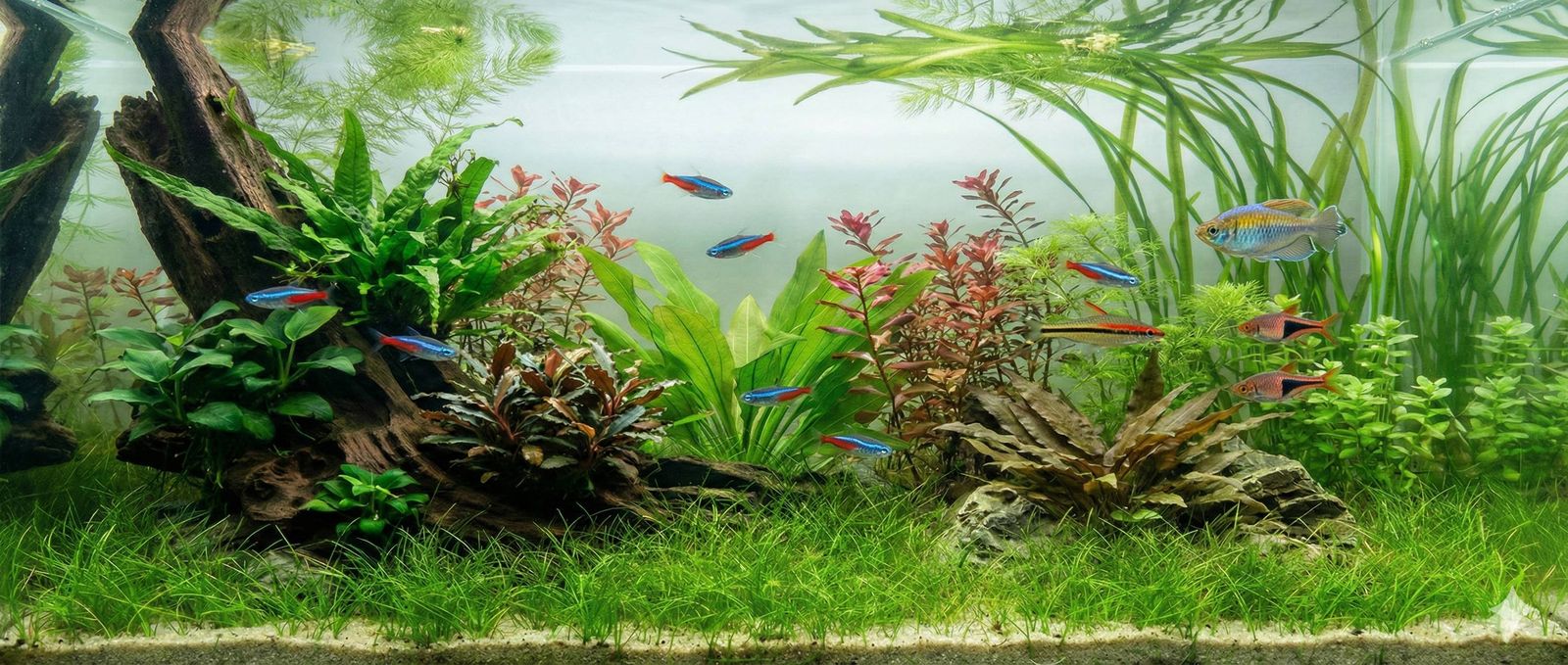Planted freshwater aquarium