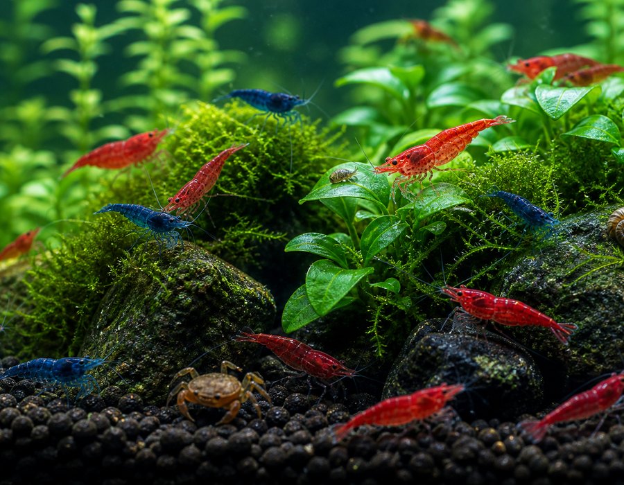 Shrimp and invertebrates